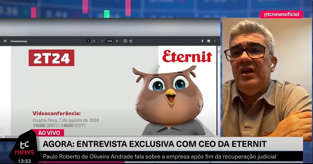 Eternit mira bancos públicos para reduzir custo da dívida e quer acordo sobre passivos, diz CEO