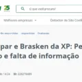XP informa sobre pesadas perdas em COEs de Braskem e Ambipar; clientes vão até ao "Reclame Aqui"